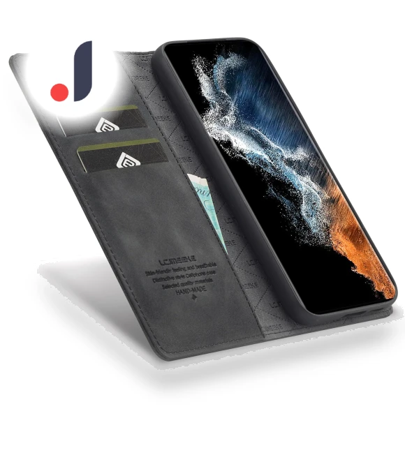 PU Leather Magnetic Auto-absorbed Stand Flip Wallet Cover — Phone Accessories, Smartwatch 2025