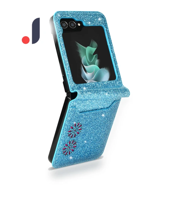 PU Leather+PC Card Slot Case Laser Carving Glittery Starry Style Phone Cover — Flip Cases, Smartwatch 2025