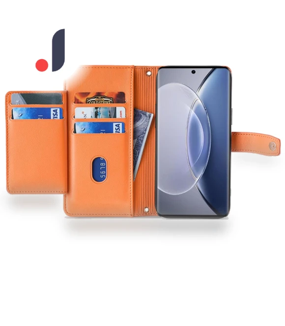 PU Leather Stand Case with Zipper Pocket — Phone Accessories, Smartwatch 2025