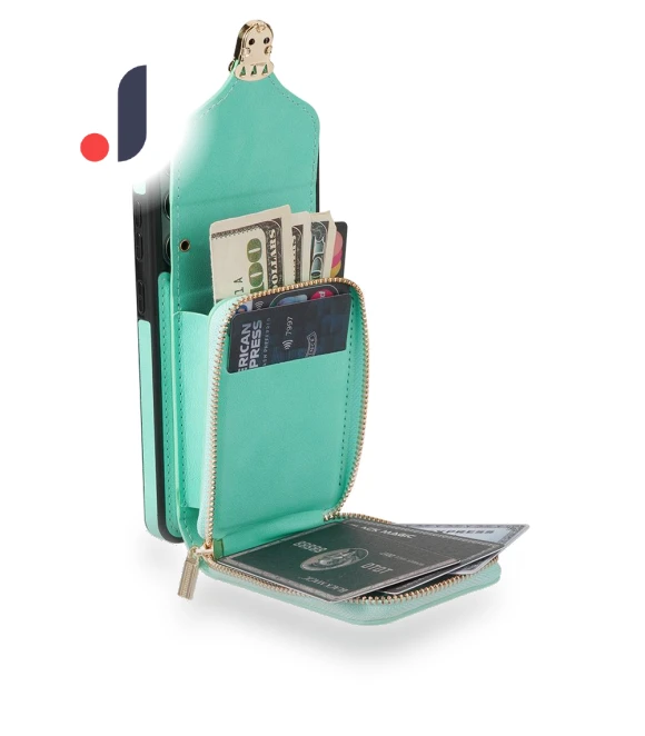 PU Leather+TPU Card Slot Case with Kickstand and Crossbody Strap — Phone Accessories, Smartwatch 2025