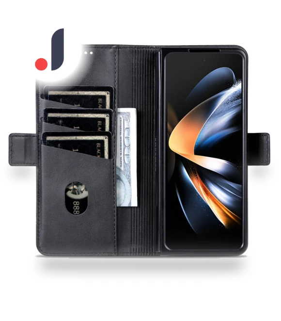 PU Leather Wallet Case Flip Folio Stand Phone Cover — Flip Cases, Smartwatch 2025
