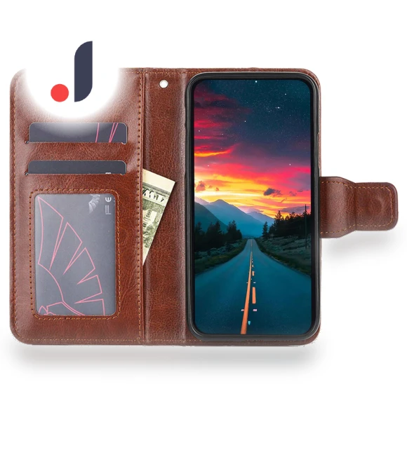 PU Leather Wallet Phone Case with Stand — Phone Accessories, Smartwatch 2025