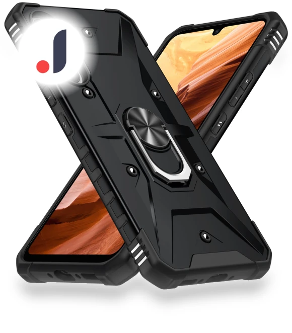 Shockproof TPU+PC Phone Case with Ring Kickstand — Bumpers, Smartwatch 2025