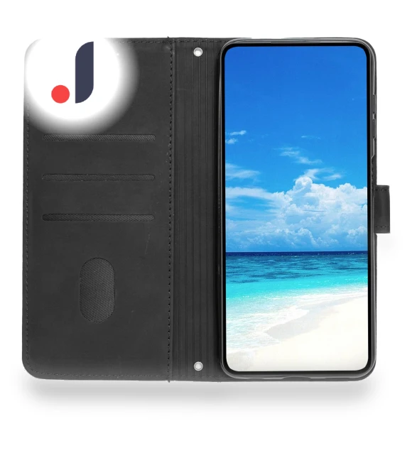 Skin-touch Feeling PU Leather Wallet Stand Shell Phone Case with Strap — Phone Accessories, Smartwatch 2025
