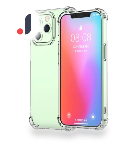 Smart TPU Case Clear Four Corner Reinforcement Phone Guard Cover — Basic Cases, Samrtwatch Bands Straps