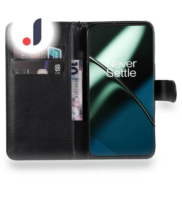 Solid Color Leather Mobile Cover Wallet Stand with Strap — Basic Cases, Smartwatch 2025