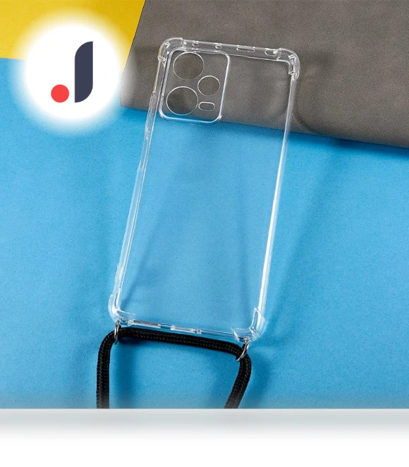 Transparent Phone Case with Reinforced Corners and Strap — Basic Cases, Smartwatch 2025