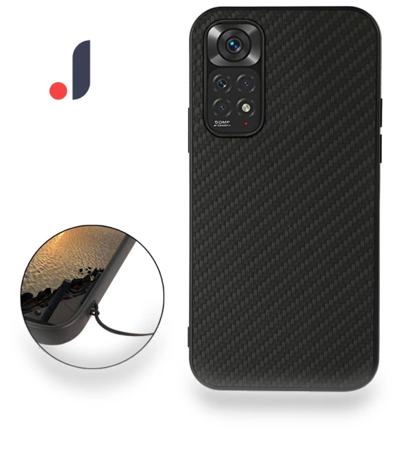 Well-Protected Carbon Fiber Texture PU Leather Case — Phone Accessories, Smartwatch 2025