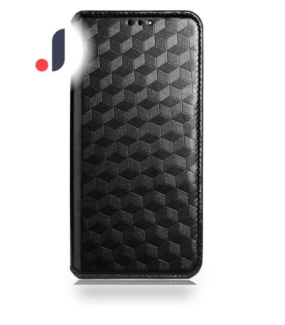 Adjustable Stand Rhombus Imprinted Case with Magnetic Closure — Flip Cases, Smartwatch 2025