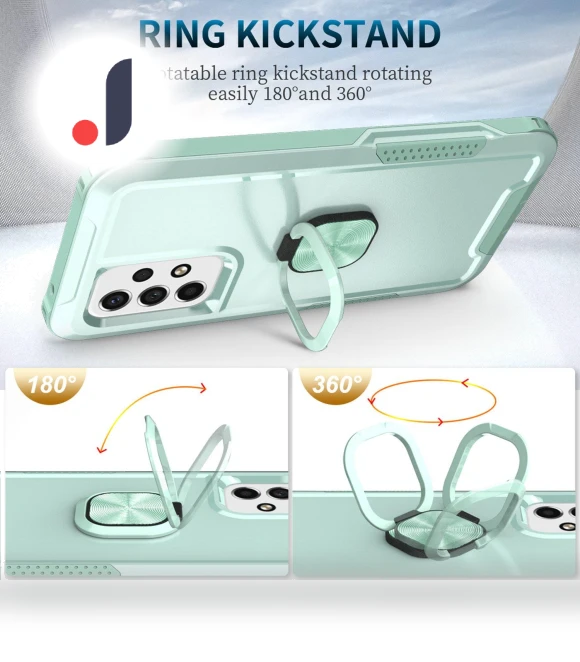Anti-drop Phone Cover with Rotatable Ring Holder — Phone Accessories, Smartwatch 2025