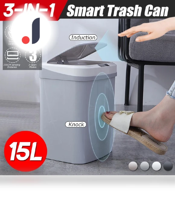Automatic Touchless Smart Trash Can — Kitchen Cans, Pro DIY Tool