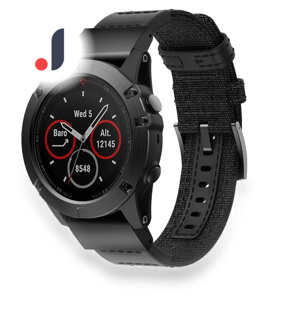 Canvas Genuine Leather Watch Band — Bands, Smartwatch 2025