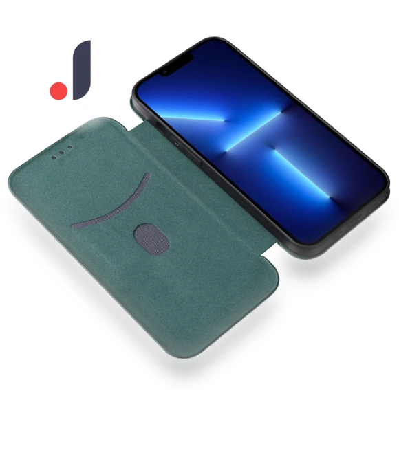Carbon Fiber Texture Mobile Phone Case with Magnetic Auto-absorbed PU Leather Stand and Card Holder Function — Phone Accessories, Smartwatch 2025