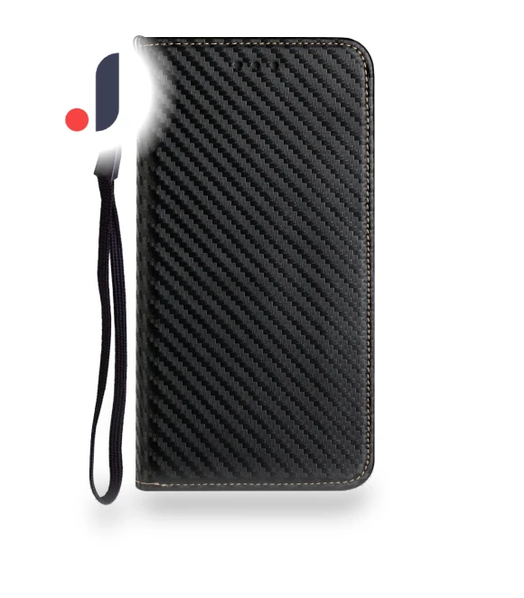 Carbon Fiber Texture PU Leather Flip Wallet Case — Flip Cases, Smartwatch 2025