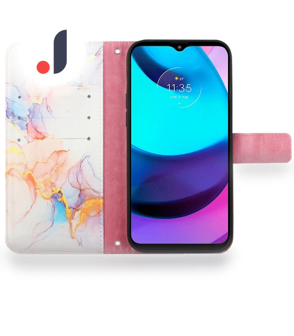 Case with Strap Marble Pattern Leather Phone Cover Card Holder — Basic Cases, Smartwatch 2025