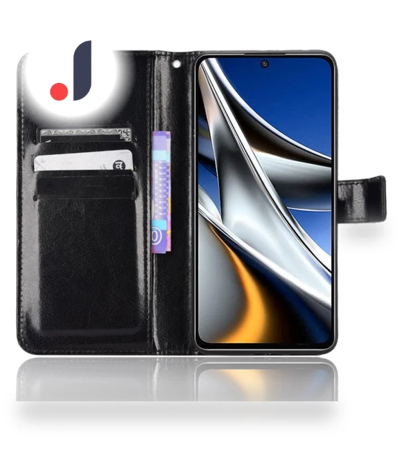 Crazy Horse Texture Flip Cover PU Leather Stand Wallet Shockproof Protective Phone Case with Wrist Strap — Basic Cases, Smartwatch 2025