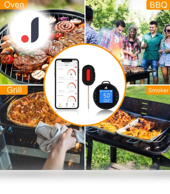Digital Smart Wi-Fi Bluetooth Meat Thermometer — Thermometers, Leisure outdoor