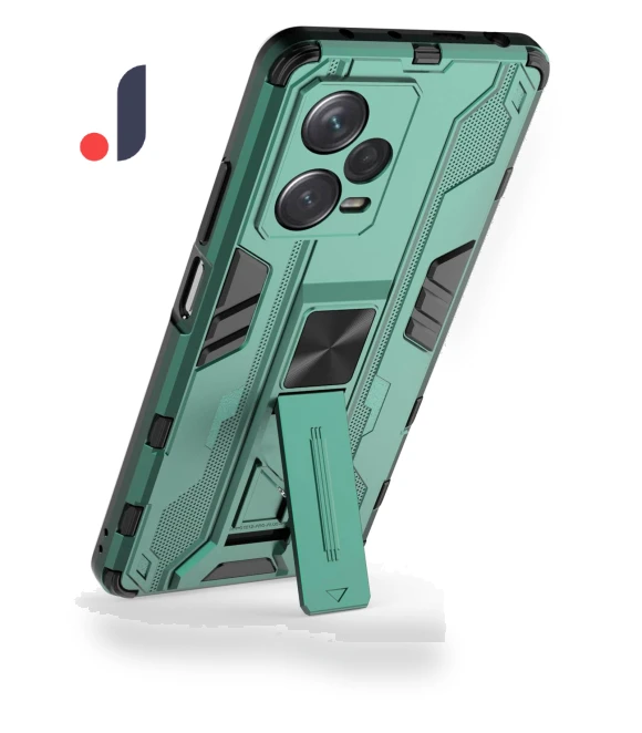 Dual Layer Shock-Absorption Phone Case with Kickstand — Phone Accessories, Smartwatch 2025