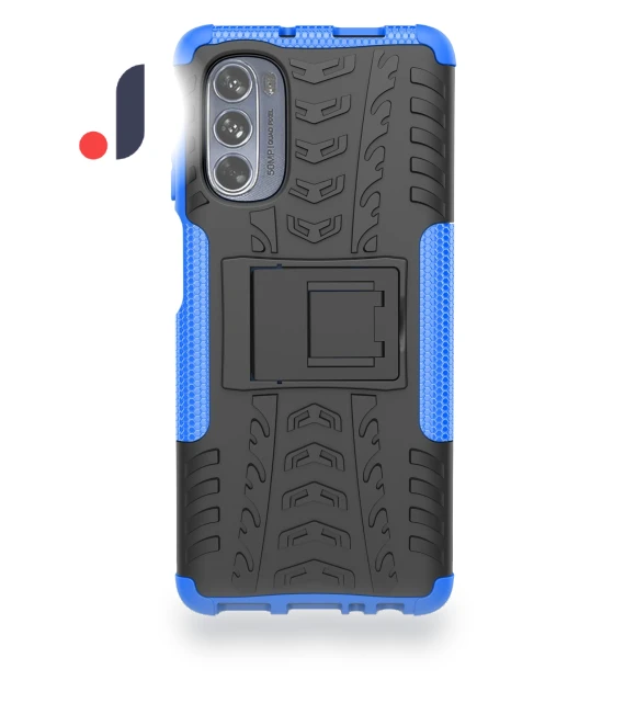 Dustproof PC+TPU Kickstand Back Cover Tyre Pattern Shockproof Phone Case — Smartwatch Protectors, Smartwatch 2025