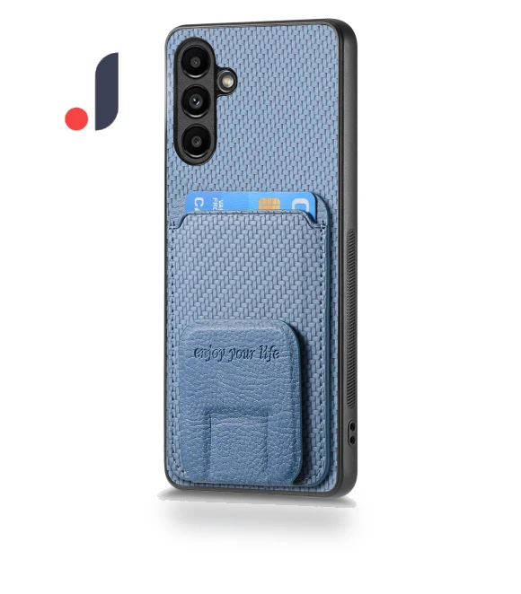 Folding Kickstand Leather Coated TPU Phone Cover — Screen Protectors, Smartwatch 2025