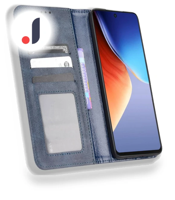 Full Coverage Auto Closing Magnetic Folio Flip Retro PU Leather Wallet Case — Flip Cases, Smartwatch 2025