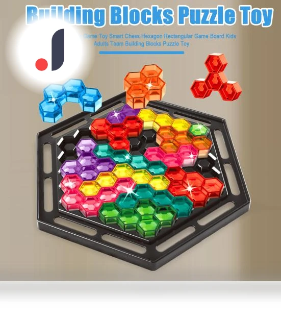 Hexagonal Stacking Chess Game Set — Stacking Games, Safety toy