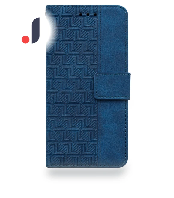 Imprinted Geometry Pattern PU Leather Magnetic Protection Cover — Flip Cases, Smartwatch 2025