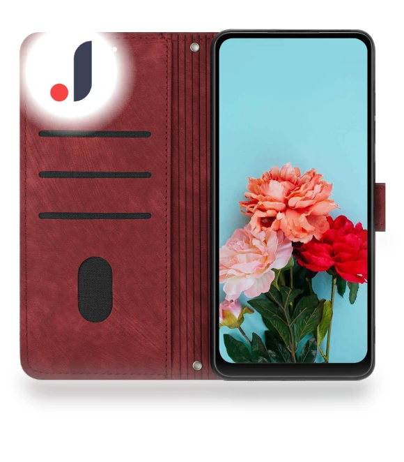 Imprinted PU Leather Case Skin-Touch Wallet Phone Cover — Protective Covers, Smartwatch 2025