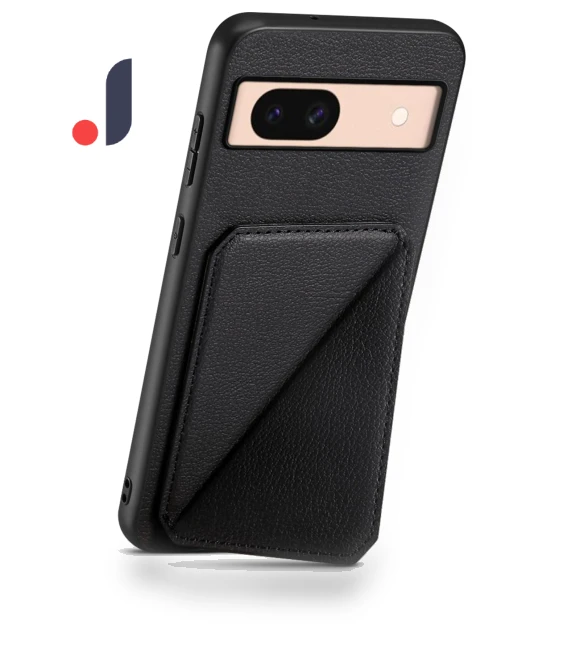 Kickstand Leather+PC+TPU Phone Cover with Hidden Card Holder — Phone Accessories, Smartwatch 2025