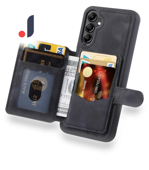Kickstand Phone Cover RFID Blocking Wallet Case — Phone Accessories, Smartwatch 2025
