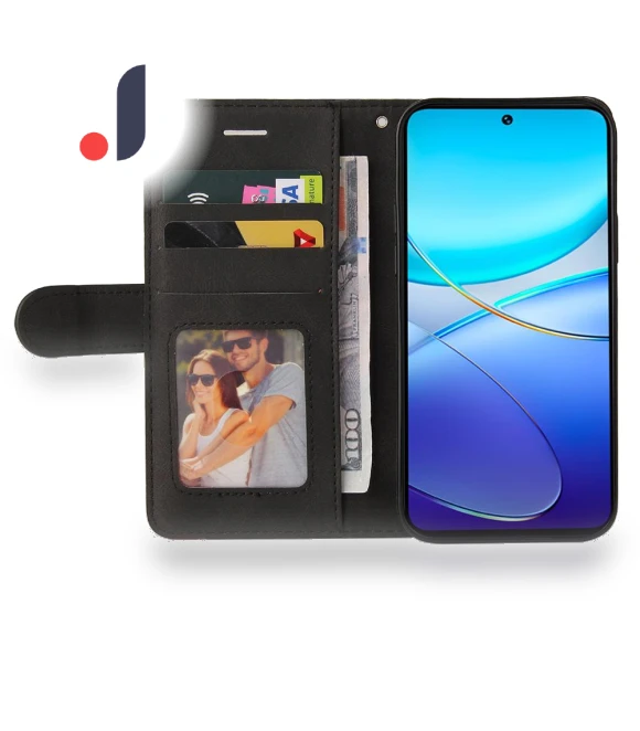 Leather Case Wallet Stand Color Splicing Phone Cover — Phone Accessories, Smartwatch 2025