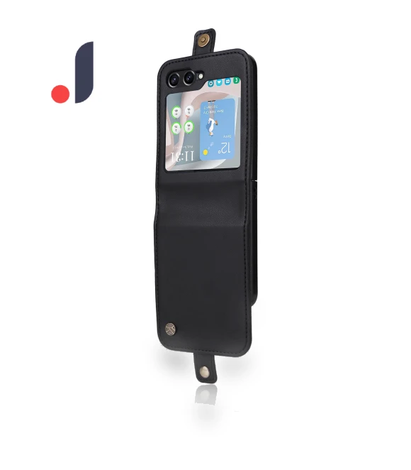Leather Phone Cover with Card Slots — Flip Cases, YIKATU