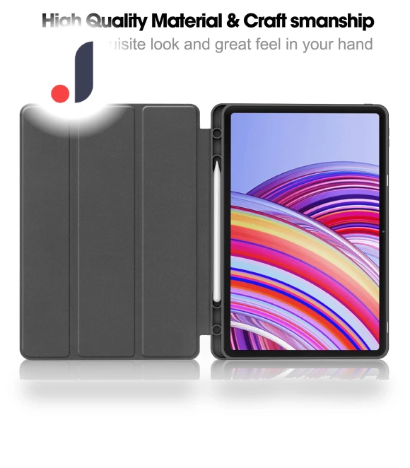 Leather Tablet Case with Stand and Stylus Slot — Protective Cases, Smartwatch 2025