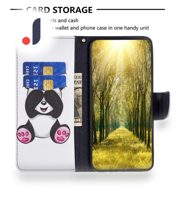 Leather Wallet Phone Case with Pattern Print — Flip Cases, Smartwatch 2025