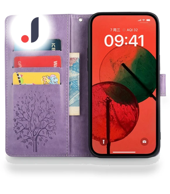 Leather Wallet Stand Case — Phone Accessories, Smartwatch 2025