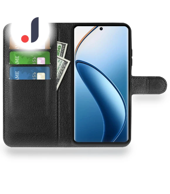 Litchi Texture PU Leather Folio Flip Wallet Phone Cover — Phone Accessories, Smartwatch 2025