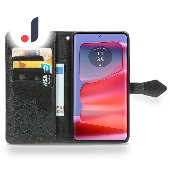 Mandala Flower Leather Phone Cover — Flip Cases, Smartwatch 2025