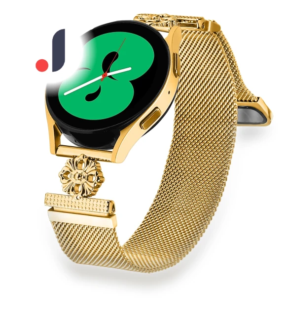 Milanese Band Flower Stainless Steel Magnetic Mesh Watch Strap — Fitness Bands, Smartwatch 2025