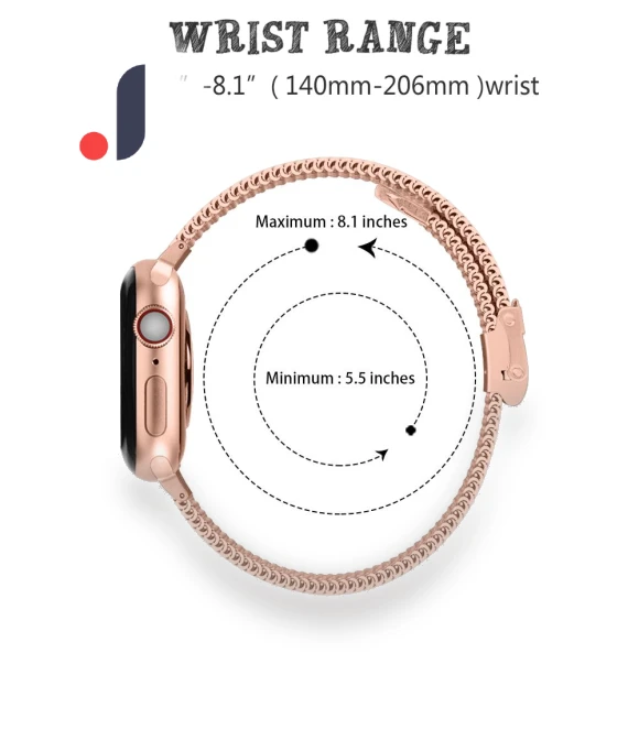 Milanese Stainless Steel Magnetic Mesh Watch Band — Bands, Smartwatch 2025