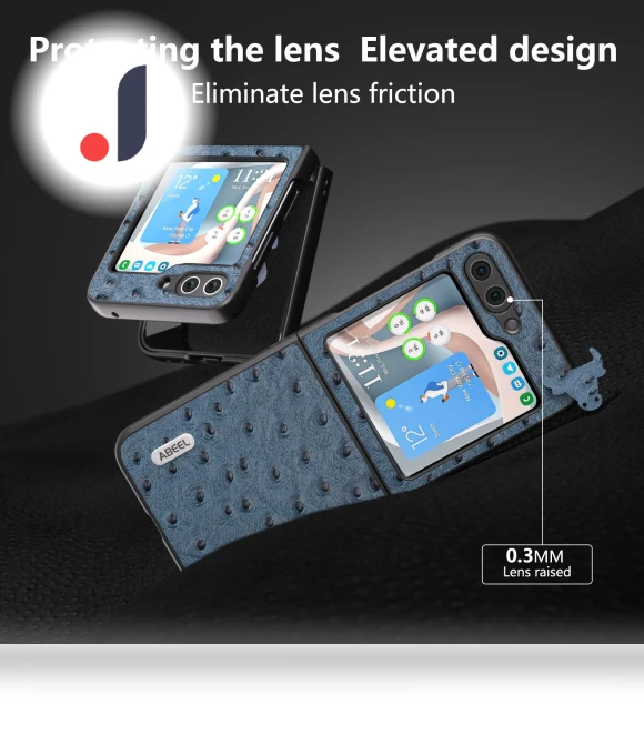 Ostrich Texture Folding Phone Case — Flip Cases, Smartwatch 2025