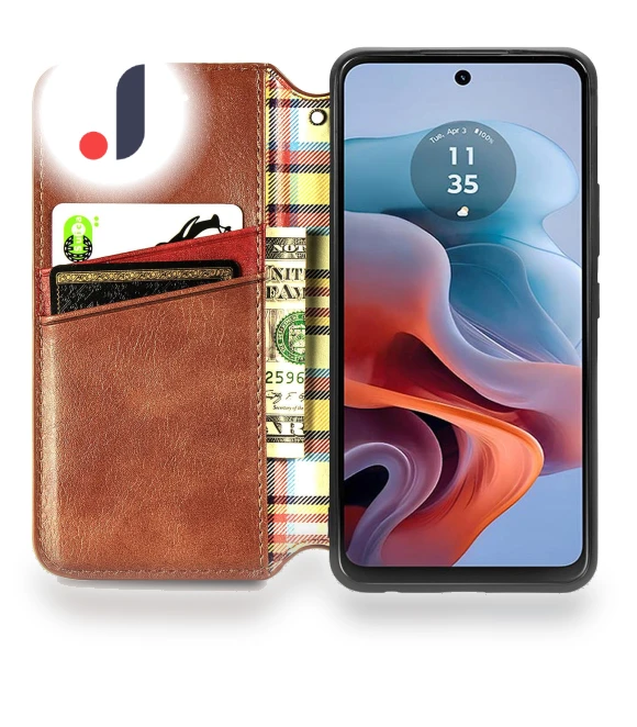 PU Leather Case Rhombus Imprint Wallet Stand Phone Cover — Flip Cases, Smartwatch 2025