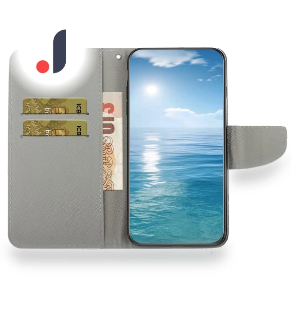 PU Leather Stand Pattern Phone Case with Wallet — Phone Accessories, Smartwatch 2025