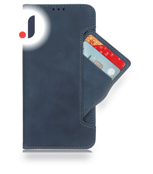 PU Leather Stand Wallet Phone Cover with Multi Card Slots — Basic Cases, Smartwatch 2025