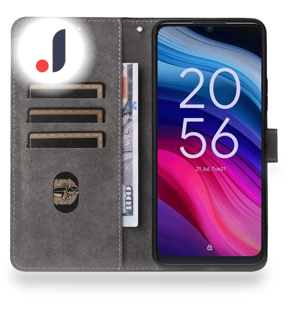 RFID Blocking Folio Flip Leather Phone Wallet Cover with Hand Strap — Flip Cases, Smartwatch 2025