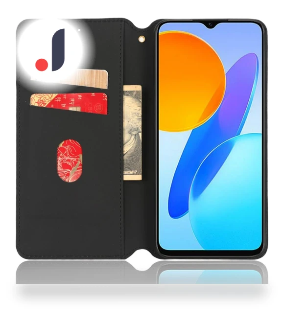 Rhombus Pattern Imprinted Magnetic Closure Phone Cover — Flip Cases, Smartwatch 2025