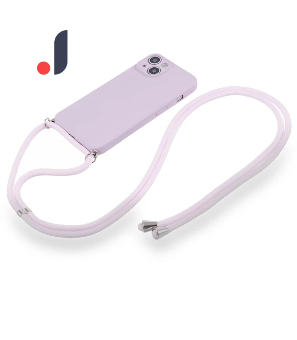Rubberized TPU Smartphone Back Cover with Long Lanyard — Back Covers, Smartwatch 2025
