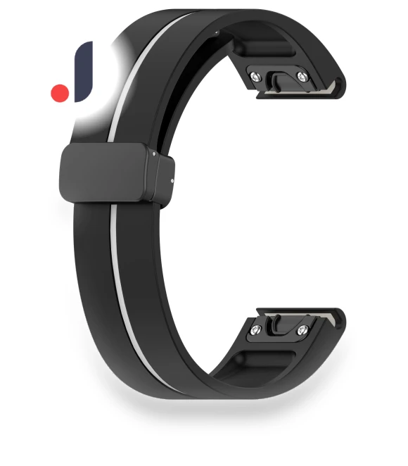 Silicone Strap Dual Color Magnetic Watch Band — Bands, Smartwatch 2025