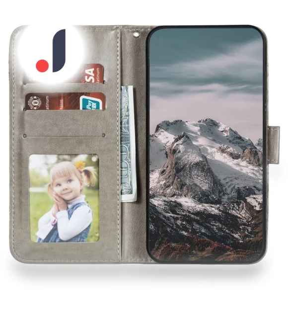 Stand Phone Case Imprinting Mandala Flower Flip PU Leather Magnetic Protective Cover — Phone Accessories, Smartwatch 2025