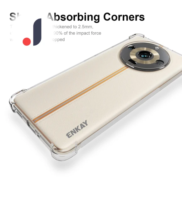 Thickened Corners Clear Smartphone Shell TPU Case — Basic Cases, ENKAY