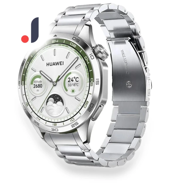Three Beads Stainless Steel Strap — Smartwatch Straps, Smartwatch 2025